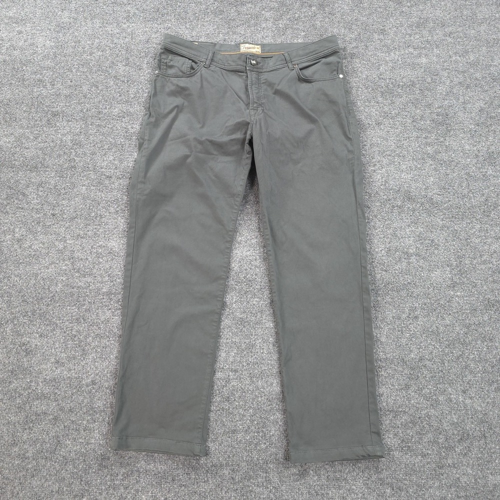 Marco Pescarolo Pants Mens 38x30 Gray Nerano M18 Chino 5 Pocket Italy Casual